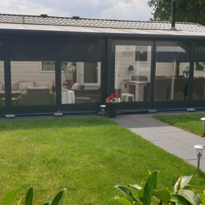 Chalet met afdekking