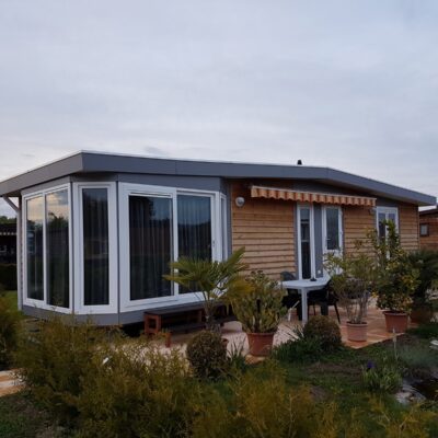 Eigen tuin bij chalet